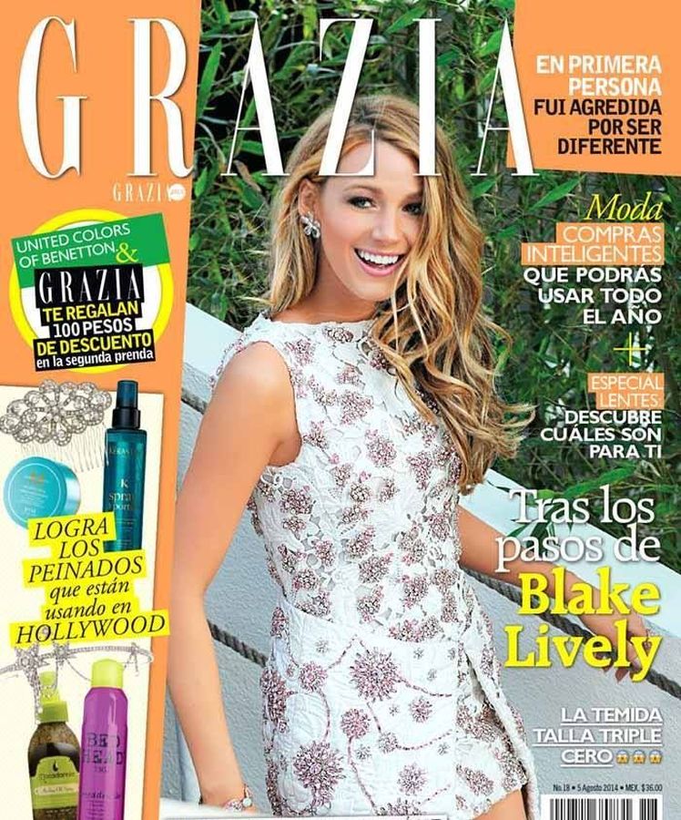 GRAZIA MEXICO magazine side cover  August 2014