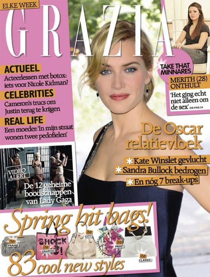 GRAZIA NETHERLANDS magazine side cover 24 March 2010