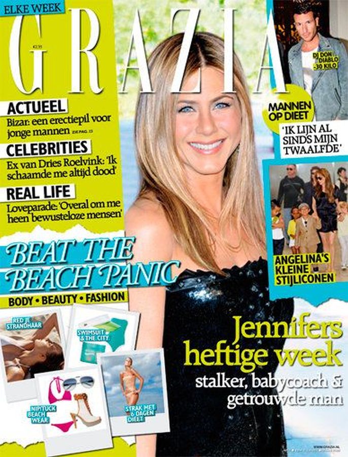 GRAZIA NETHERLANDS magazine side cover 4 August 2010