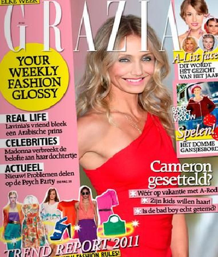 GRAZIA NETHERLANDS magazine side cover 26 January 2011