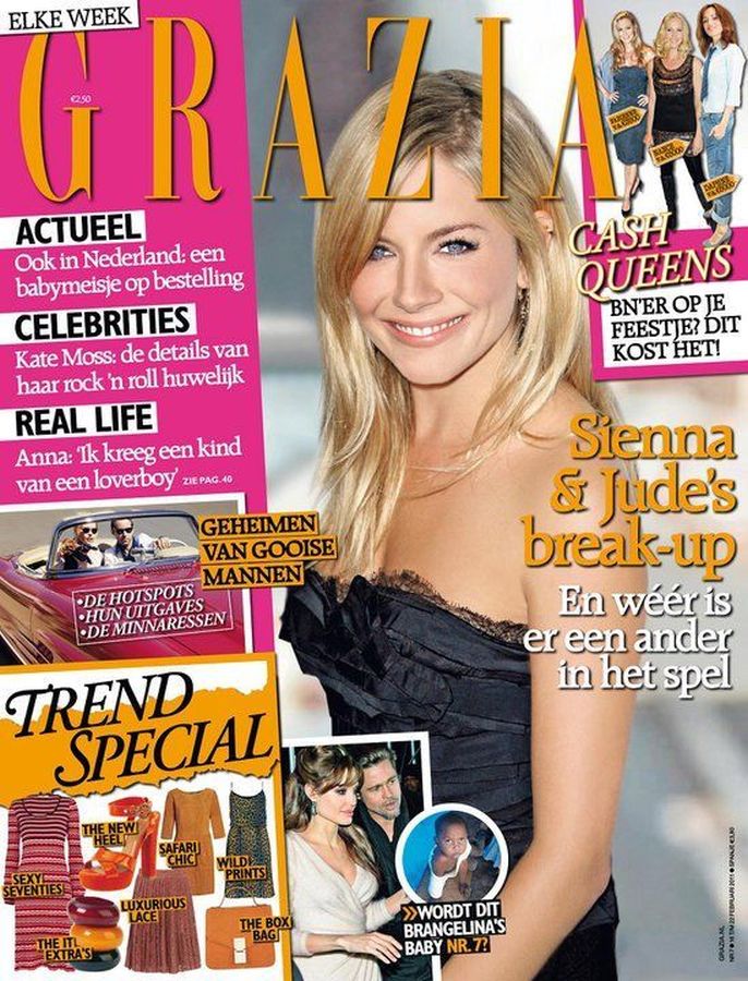 GRAZIA NETHERLANDS magazine side cover 15 February 2011