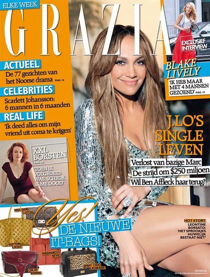 GRAZIA NETHERLANDS magazine side cover 9 August 2011