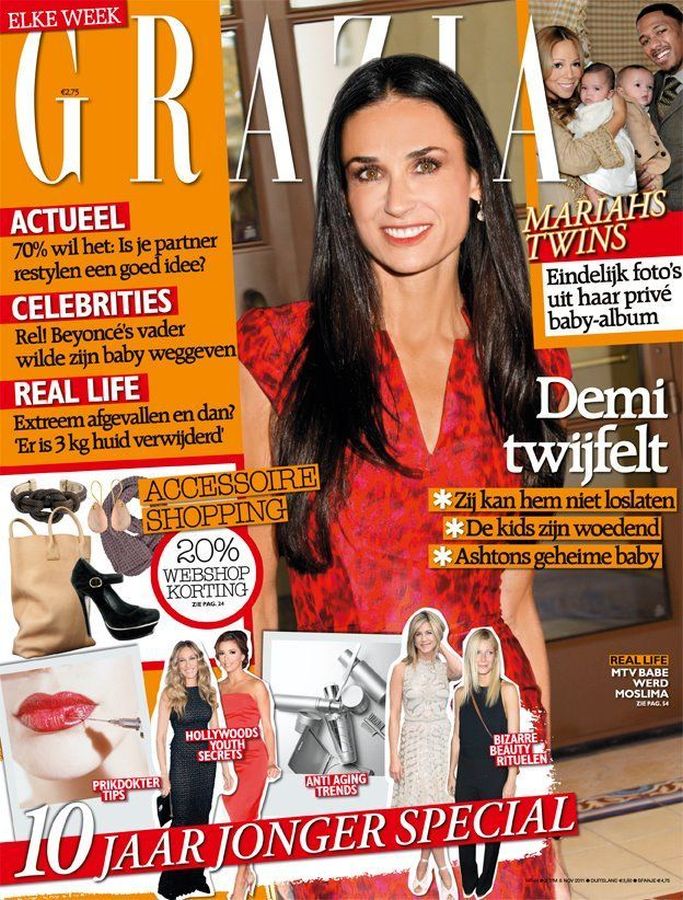 GRAZIA NETHERLANDS magazine side cover 31 October 2011