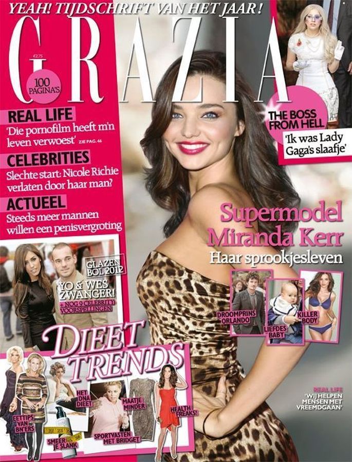 GRAZIA NETHERLANDS magazine side cover 4 January 2012