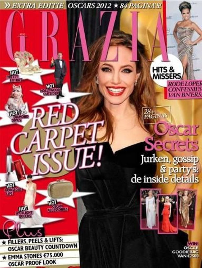 GRAZIA NETHERLANDS magazine side cover 29 February 2012