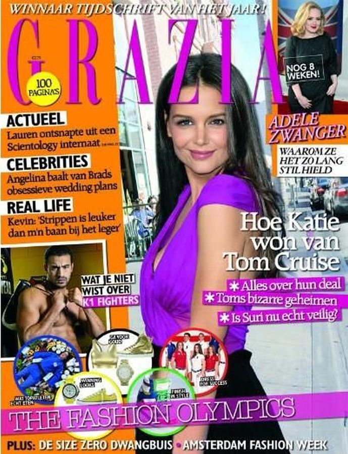 GRAZIA NETHERLANDS magazine side cover 17 July 2012