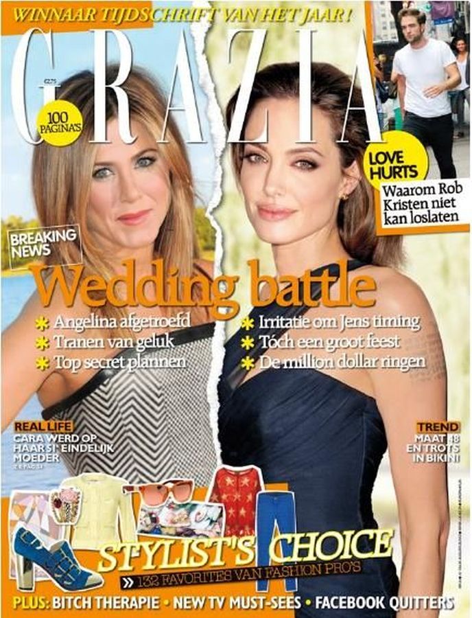 GRAZIA NETHERLANDS magazine side cover 21 August 2012