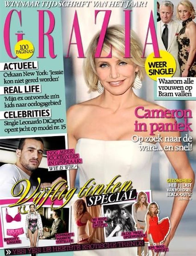 GRAZIA NETHERLANDS magazine side cover 6 November 2012