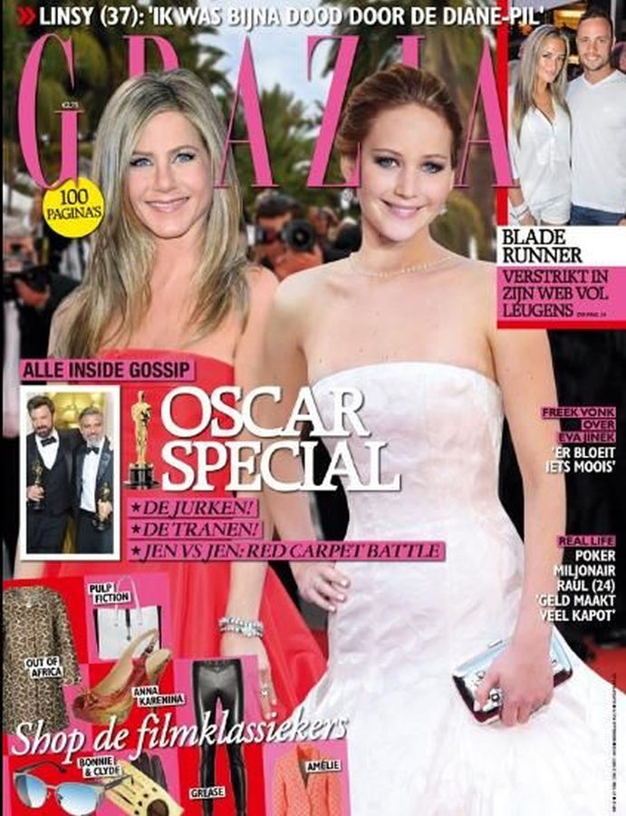GRAZIA NETHERLANDS magazine side cover 26 February 2013
