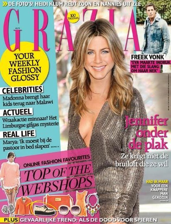 GRAZIA NETHERLANDS magazine side cover 10 April 2013