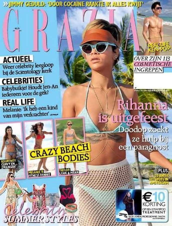 GRAZIA NETHERLANDS magazine side cover 7 August 2013