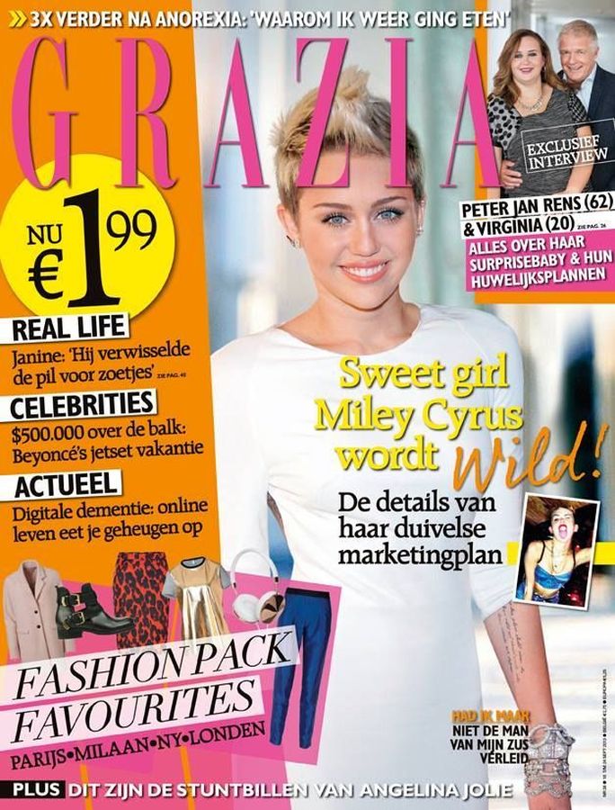 GRAZIA NETHERLANDS magazine side cover 17 September 2013