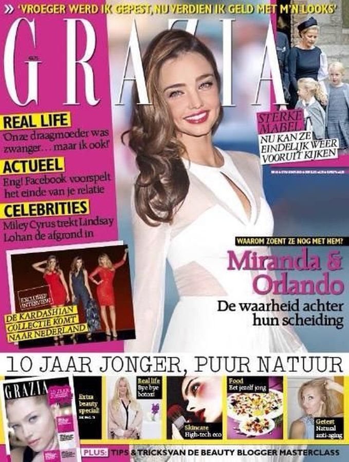 GRAZIA NETHERLANDS magazine side cover 7 November 2013