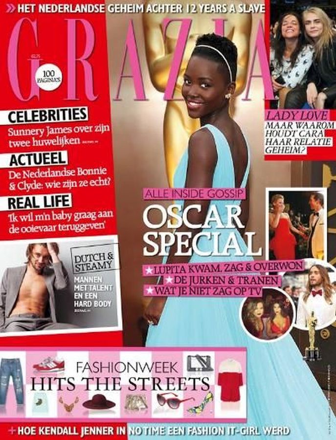 GRAZIA NETHERLANDS magazine side cover 5 March 2014