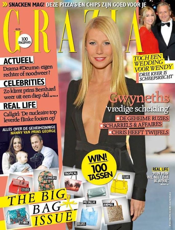 GRAZIA NETHERLANDS magazine side cover 2 April 2014