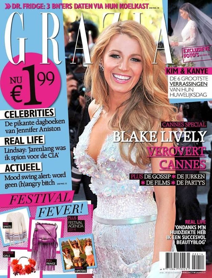GRAZIA NETHERLANDS magazine side cover 29 May 2014