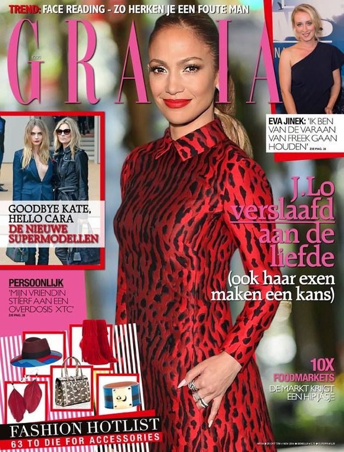 GRAZIA NETHERLANDS magazine side cover 30 October 2014
