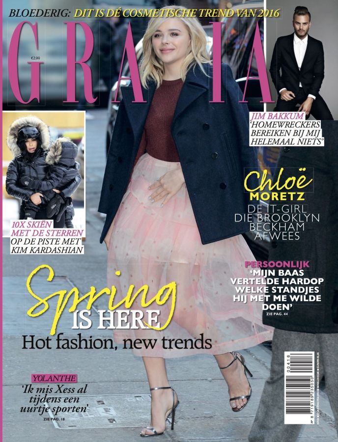 GRAZIA NETHERLANDS magazine side cover 27 January 2016
