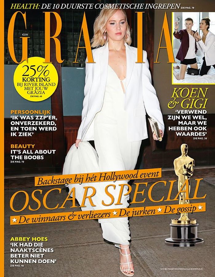 GRAZIA NETHERLANDS magazine side cover 3 March 2016