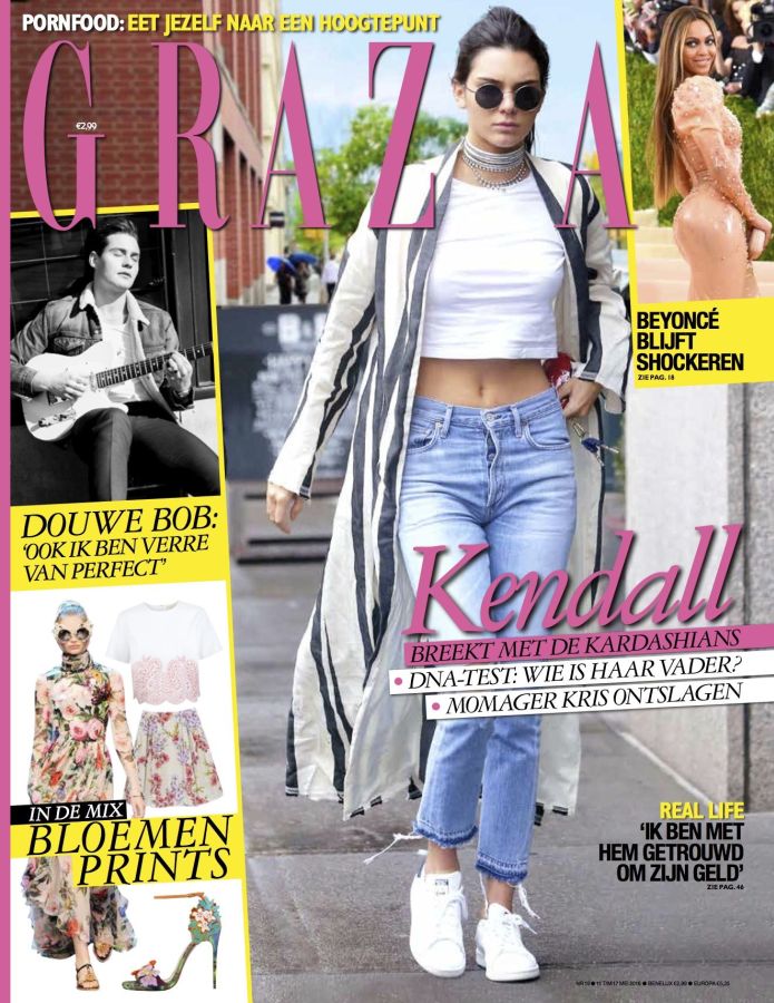 GRAZIA NETHERLANDS magazine side cover 11 May 2016