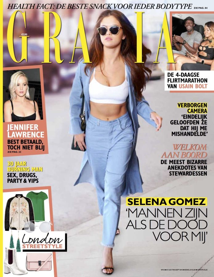 GRAZIA NETHERLANDS magazine side cover 31 August 2016