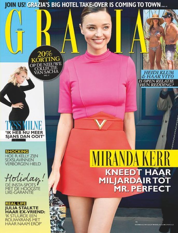 GRAZIA NETHERLANDS magazine side cover 26 July 2017