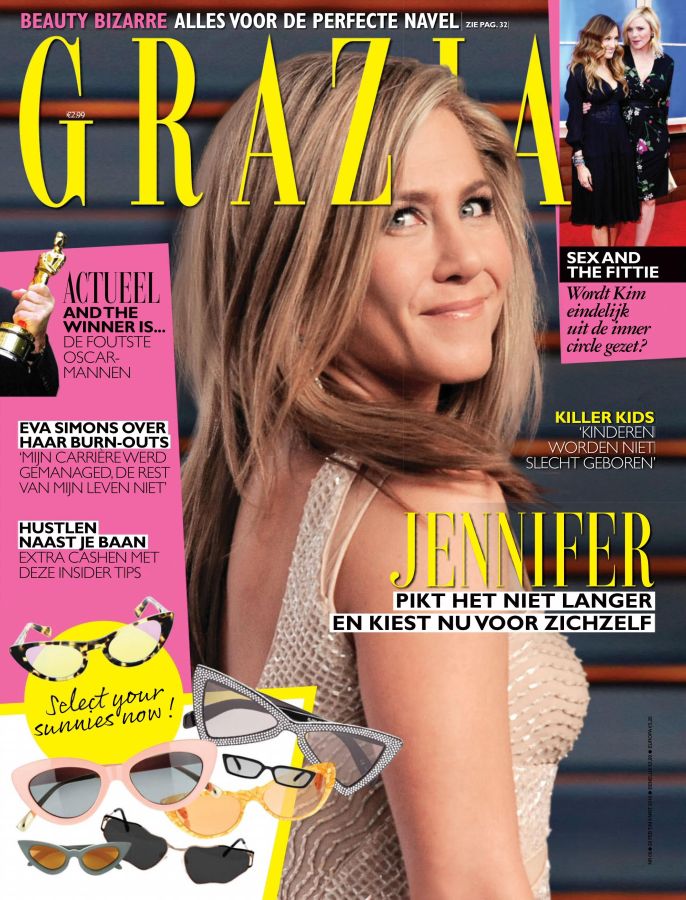 GRAZIA NETHERLANDS magazine side cover 28 February 2018