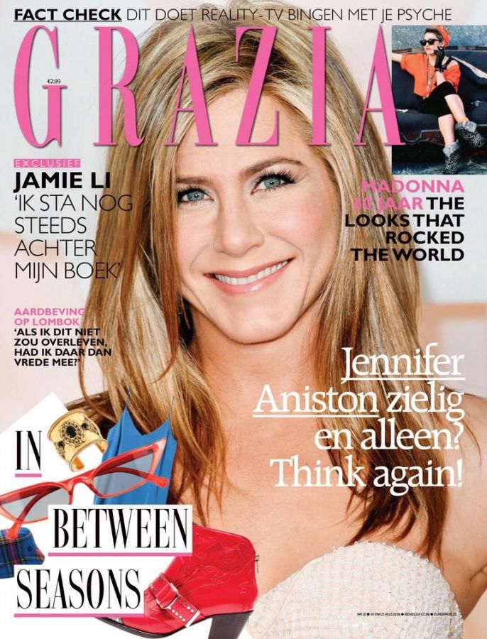 GRAZIA NETHERLANDS magazine side cover 15 August 2018