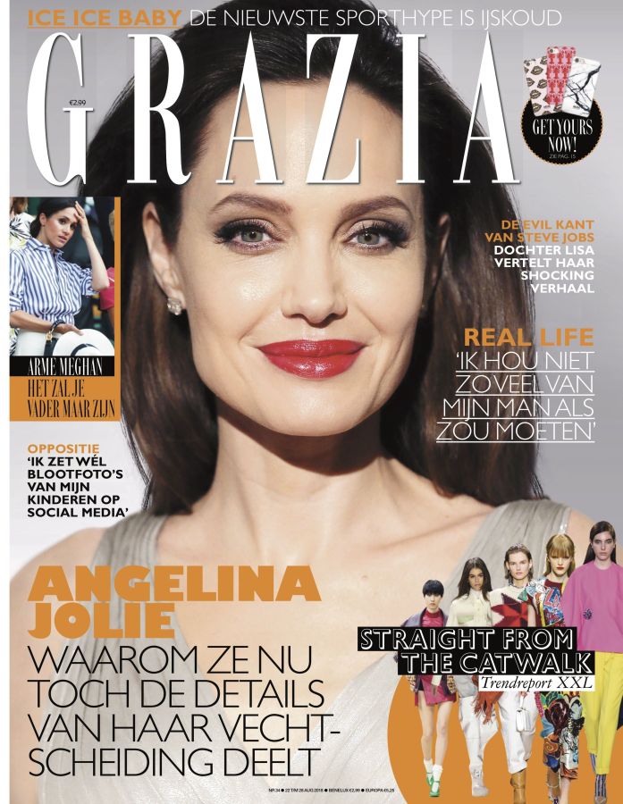 GRAZIA NETHERLANDS magazine side cover 22 August 2018