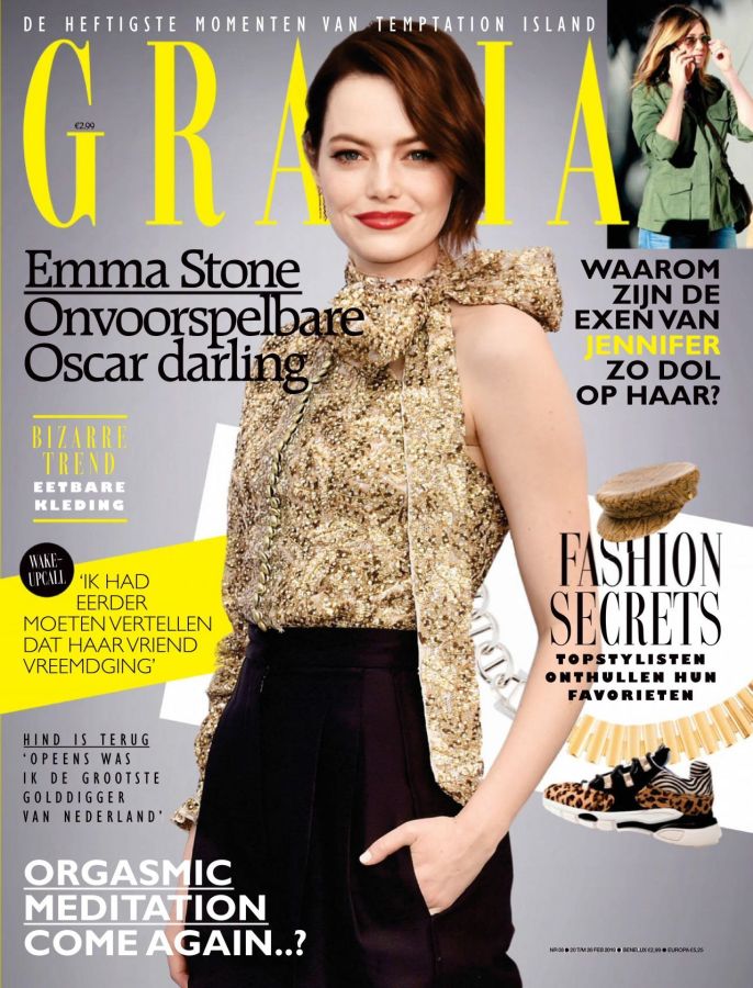 GRAZIA NETHERLANDS magazine side cover 20 February 2019