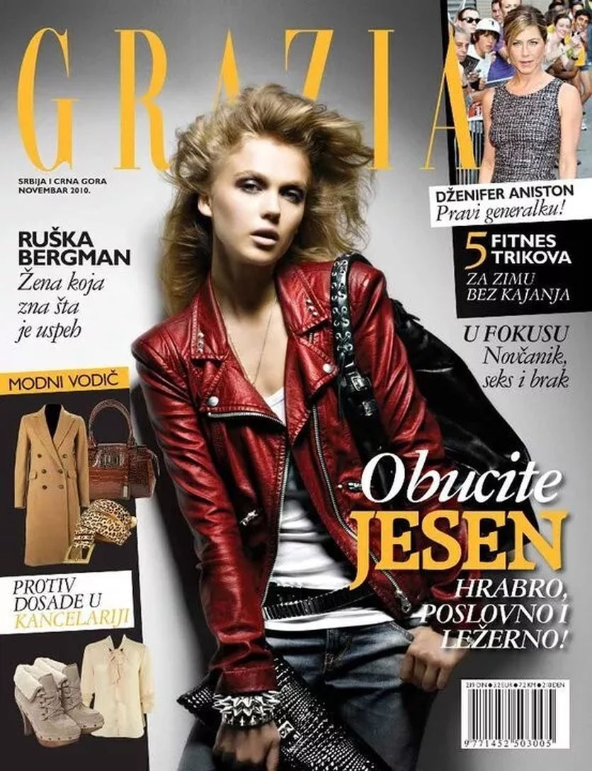 GRAZIA SERBIA magazine side cover  November 2010