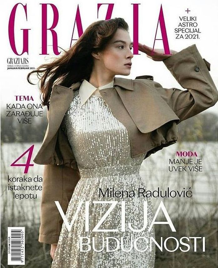 GRAZIA SERBIA magazine side cover  /February 2021