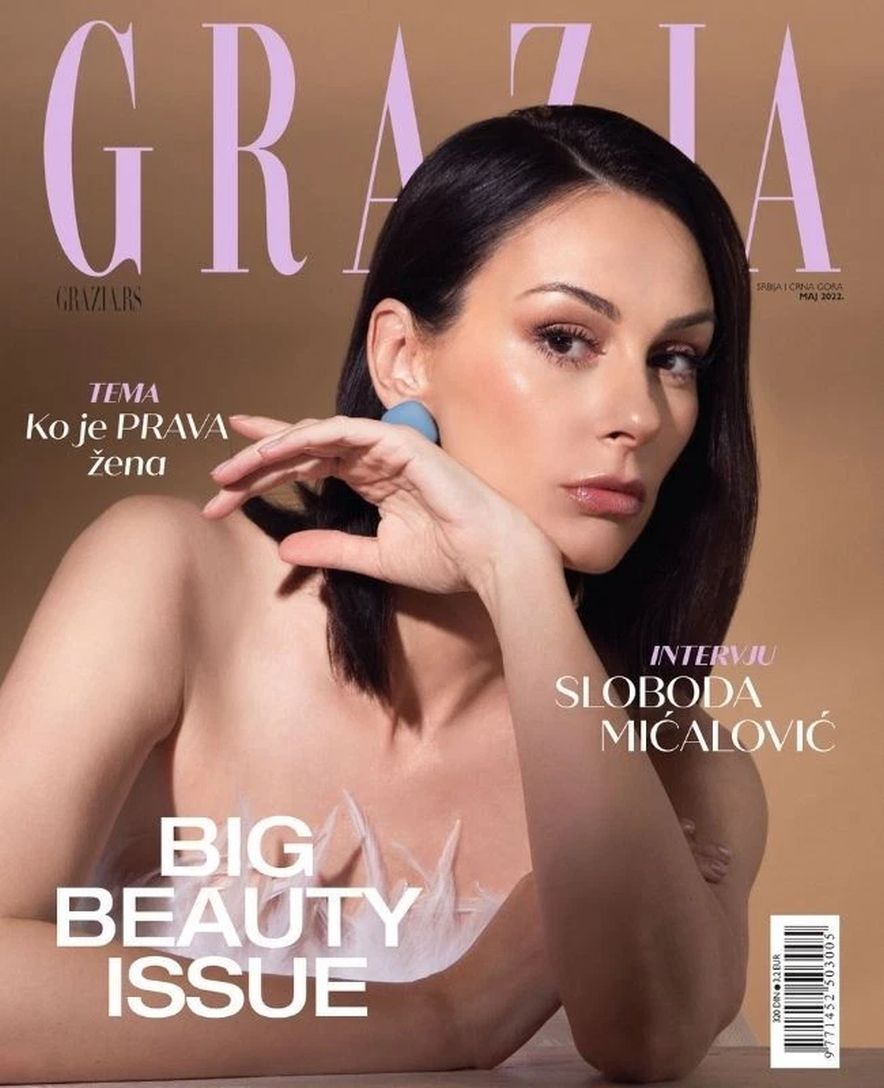 GRAZIA SERBIA magazine side cover  May 2022