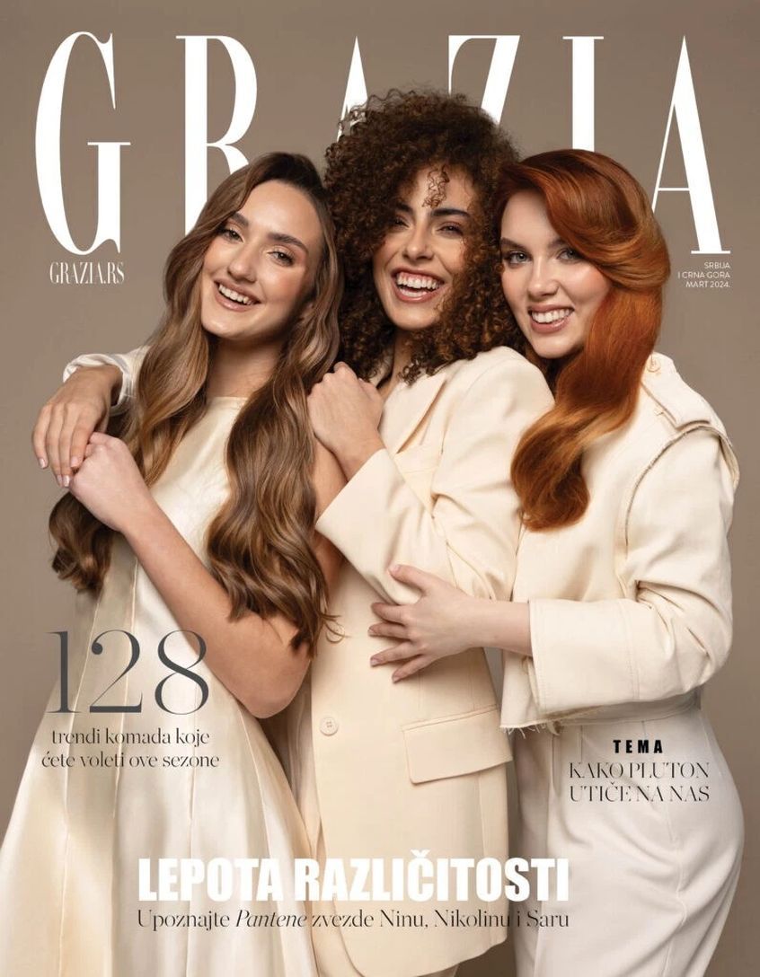 GRAZIA SERBIA magazine side cover  March 2024