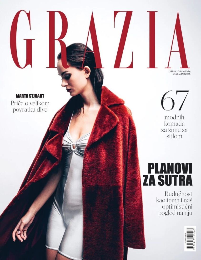 GRAZIA SERBIA magazine side cover  December 2024