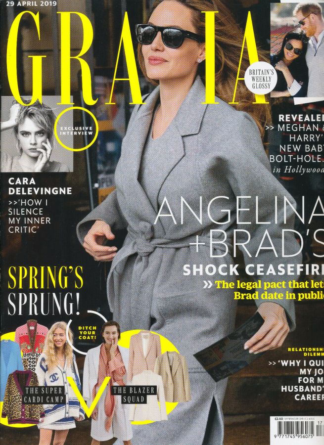 GRAZIA UK magazine side cover 29 April 2019