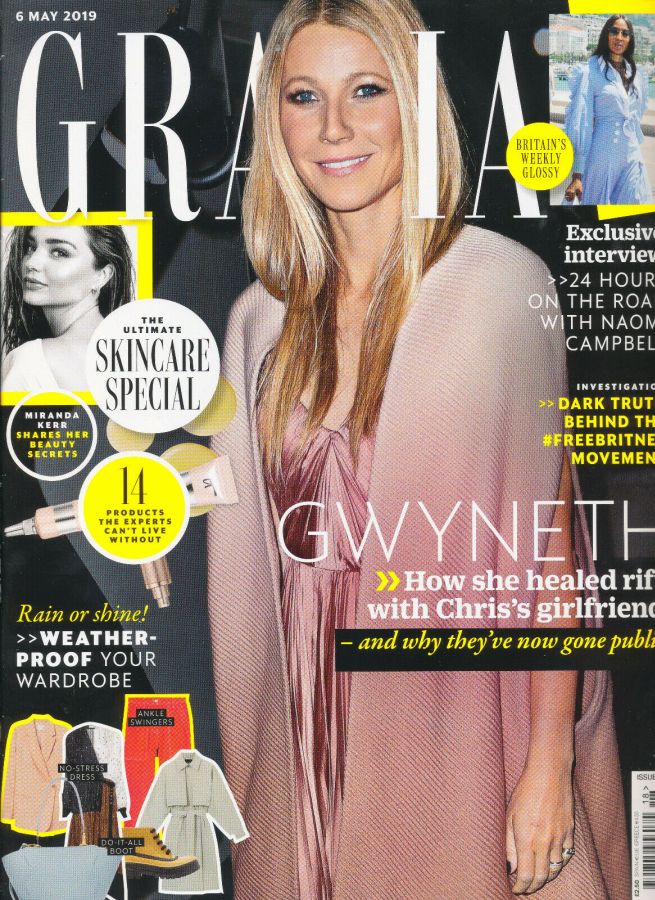GRAZIA UK magazine side cover 6 May 2019