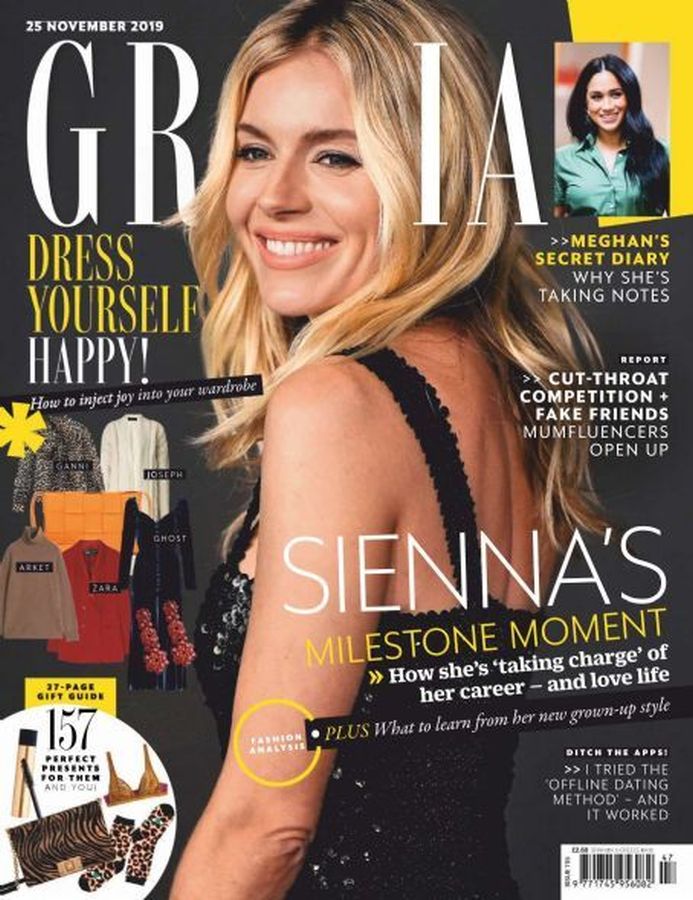 GRAZIA UK magazine side cover 25 November 2019