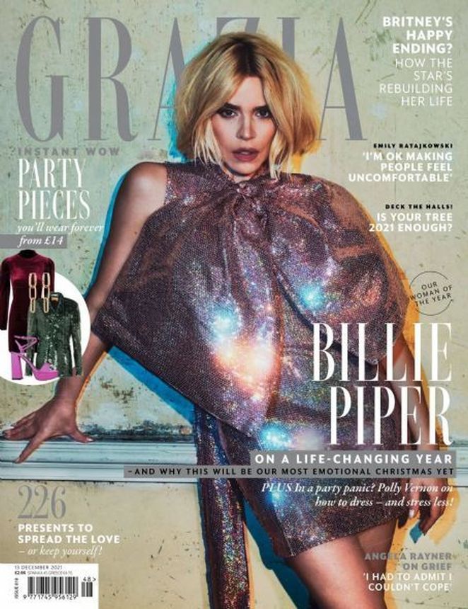 GRAZIA UK magazine side cover 13 December 2021