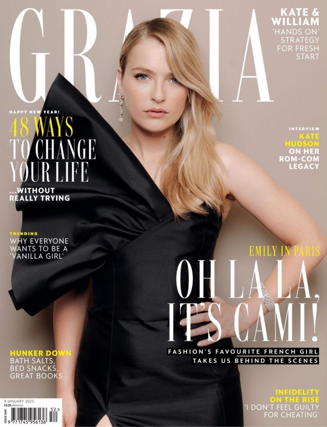 GRAZIA UK magazine side cover 9 January 2023