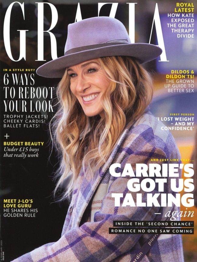 GRAZIA UK magazine side cover 6 February 2023