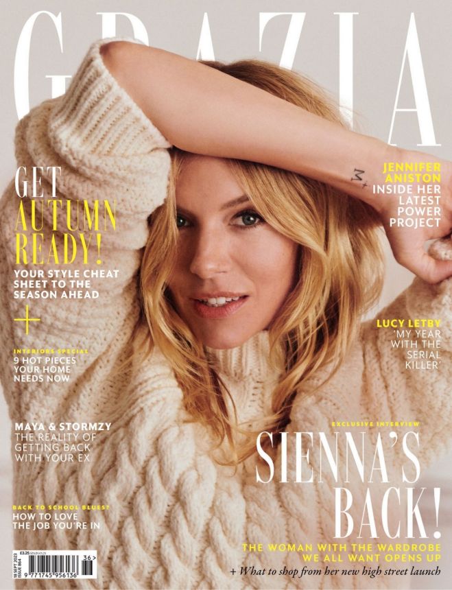 GRAZIA UK magazine side cover 18 September 2023