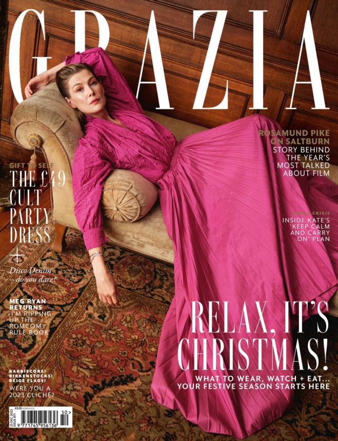 GRAZIA UK magazine side cover 25 December 2023