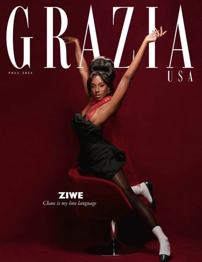 GRAZIA USA magazine side cover Fall 2023
