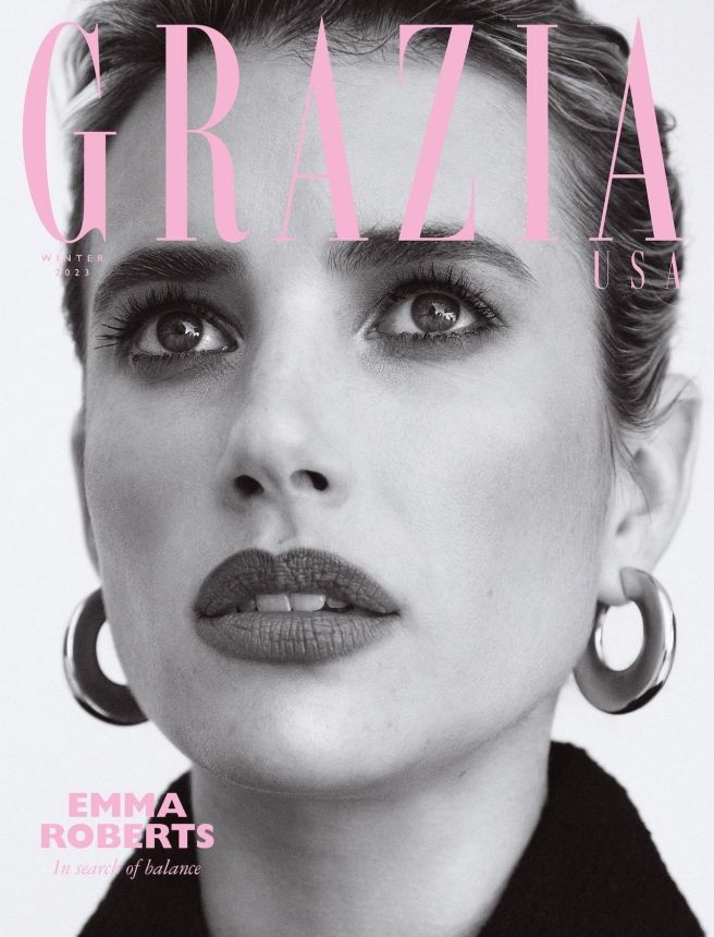 GRAZIA USA magazine side cover Winter 2023