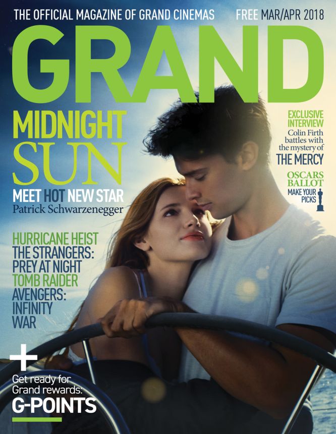 GRAND CINEMAS magazine side cover  March/April 2018