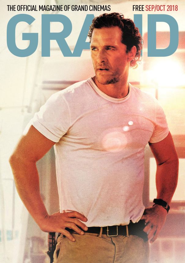 GRAND CINEMAS magazine side cover  September/October 2018