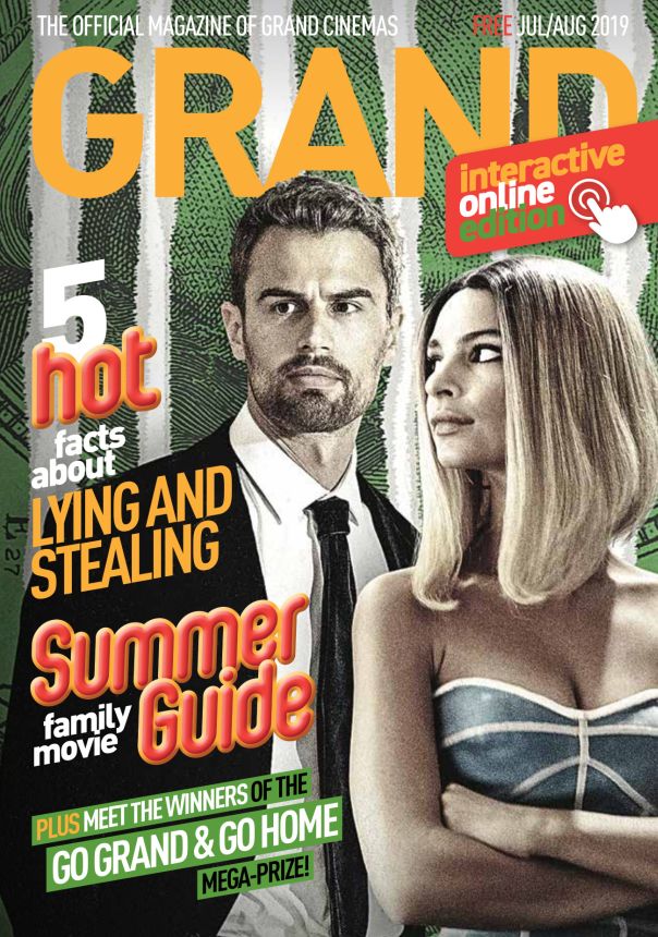 GRAND CINEMAS magazine side cover  July/August 2019