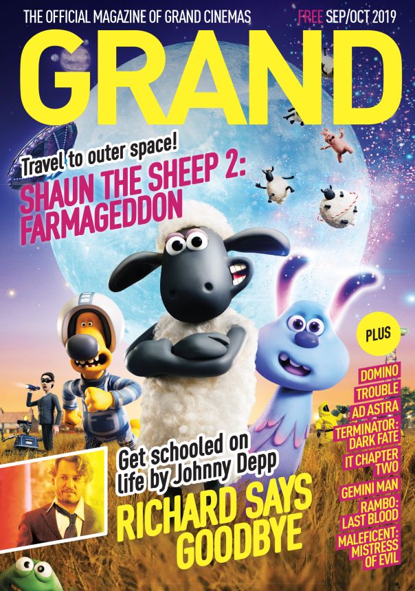 GRAND CINEMAS magazine side cover  September/October 2019