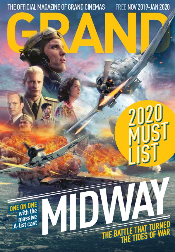 GRAND CINEMAS magazine side cover  November 2019/ January 2020 